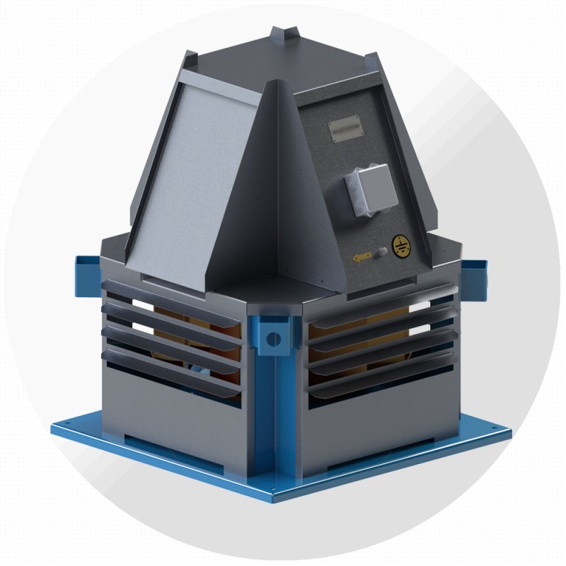 Крышный вентилятор ВКРС №2,25, Ø225 мм