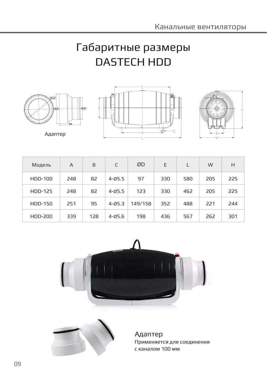 Габаритные размеры HDD Dastech HDD-150PE